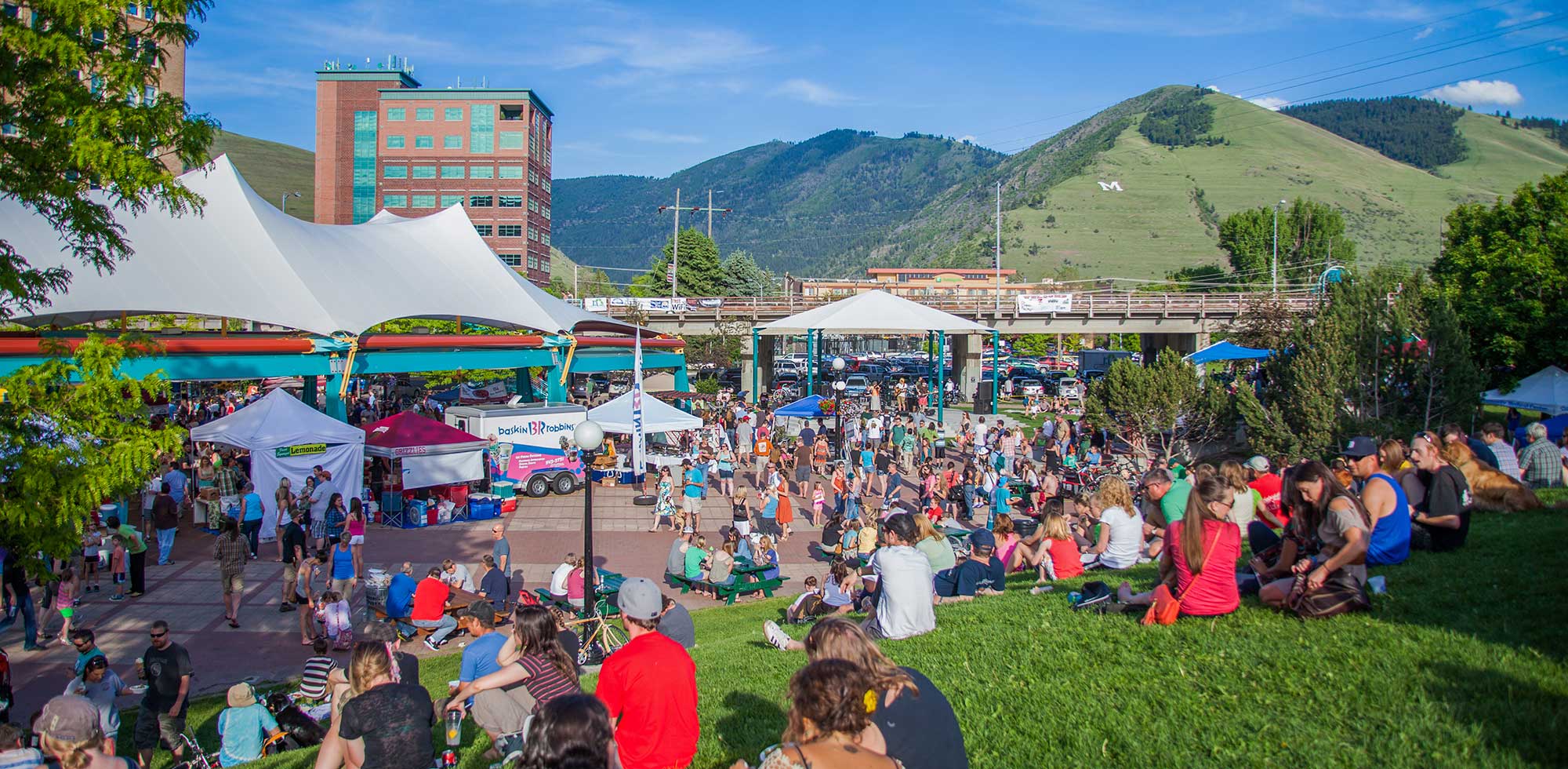 Summertime and sunshine at Downtown Tonight in Caras Park, Downtown Missoula