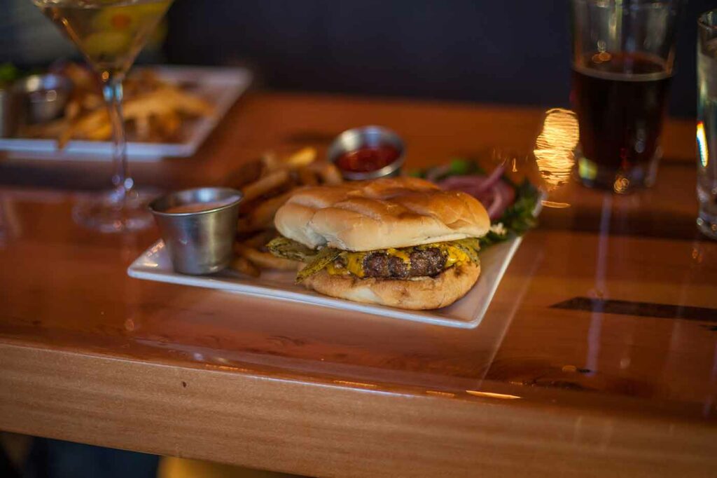 Bison Burger from Missoula's James Bar