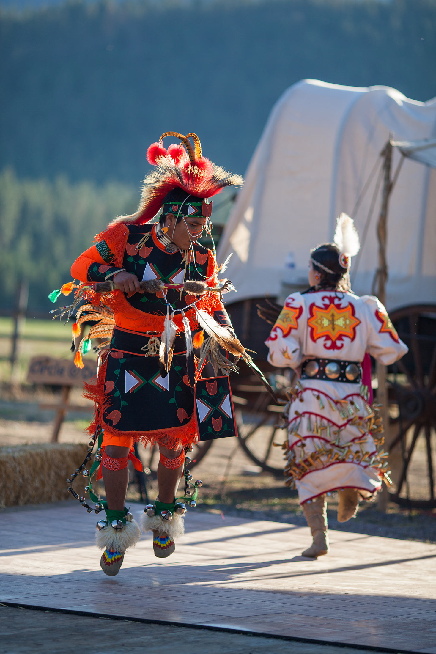 Native American dancing and drumming at Z5 Ranch chuckwagon dinner