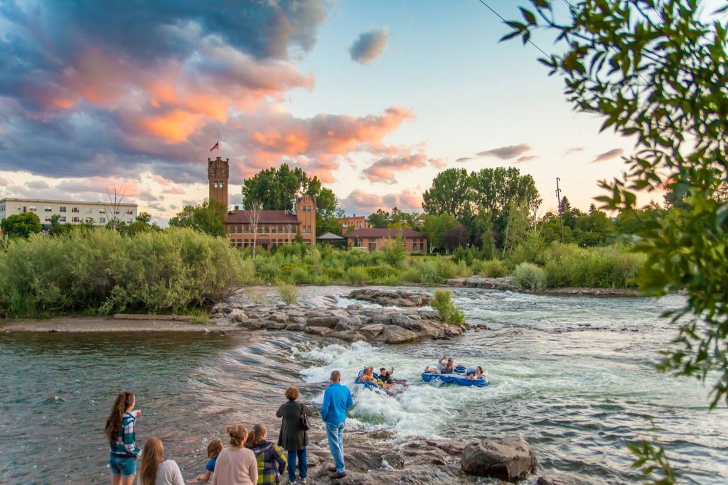 Summer on the River in Missoula, Montana 