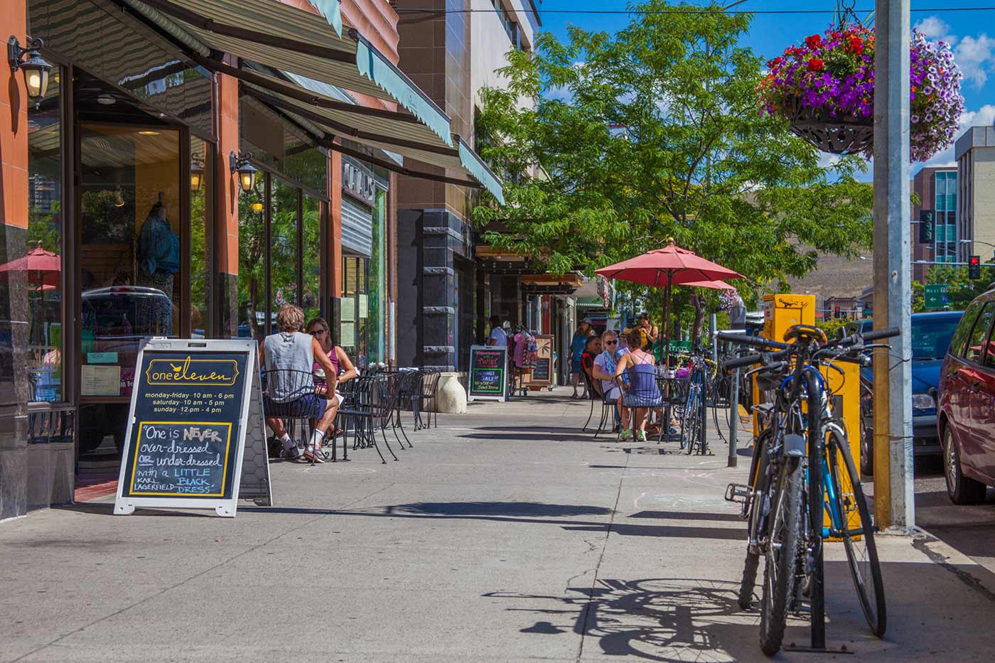 Exploring the sunny streets of Missoula